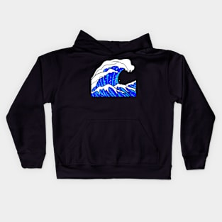 ocean wave Kids Hoodie